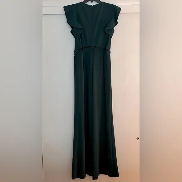 Calvin Klein dark green jumpsuit- size Medium/Size 8 EUC holidays/Christmas - Picture 2 of 4